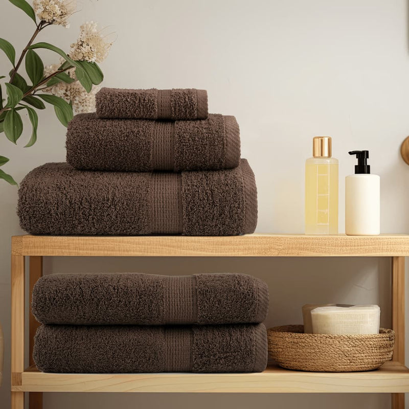 Chargez l'image dans la visionneuse de la galerie, Vidaxl premium washandjes solund 10 stuks bruin 30x30 cm 600 g m²
