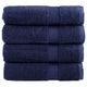 Vidaxl badhanddoeken solund 4 st 600 g m² 70x140 cm marineblauw