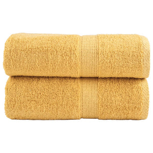Vidaxl gastendoekjes solund 2 st 600 g m² 30x50 cm goudkleurig