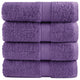 Vidaxl premium washandjes solund 4 stuks paars 30x30 cm 600 g m2
