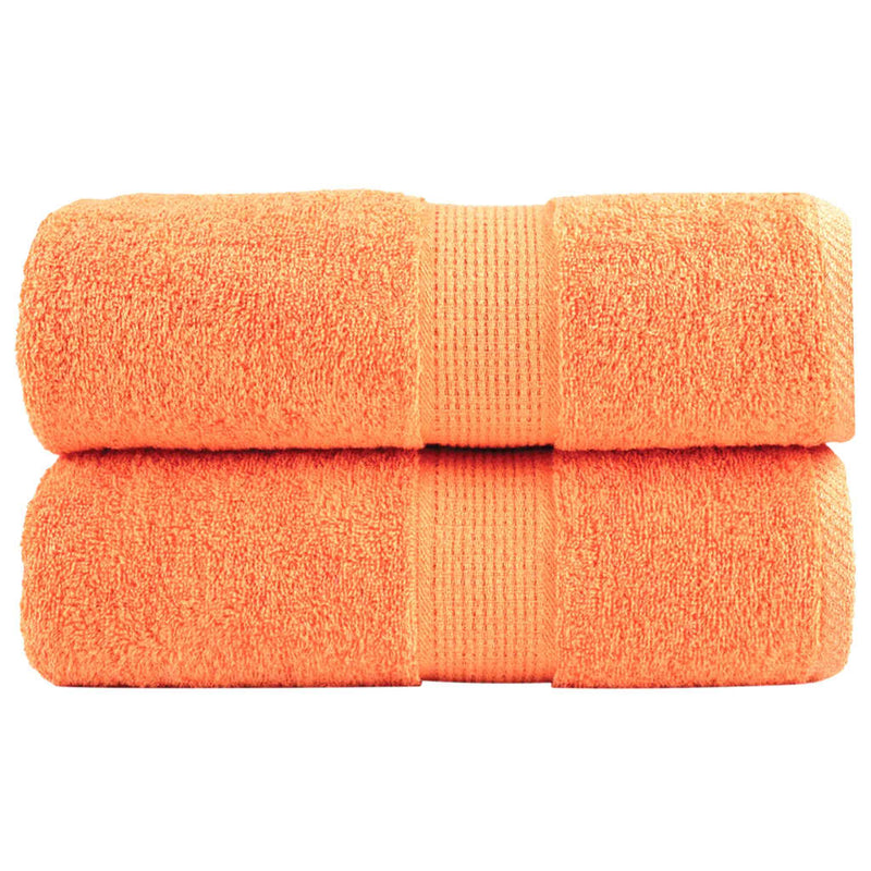 Load image into Gallery viewer, Vidaxl premium washandjes solund 2 stuks oranje 30x30 cm 600 g m2

