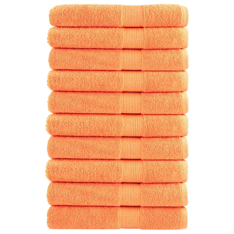 Afbeelding laden in galerijviewer, Vidaxl saunadoeken solund 10 st 600 g m² 80x200 cm oranje
