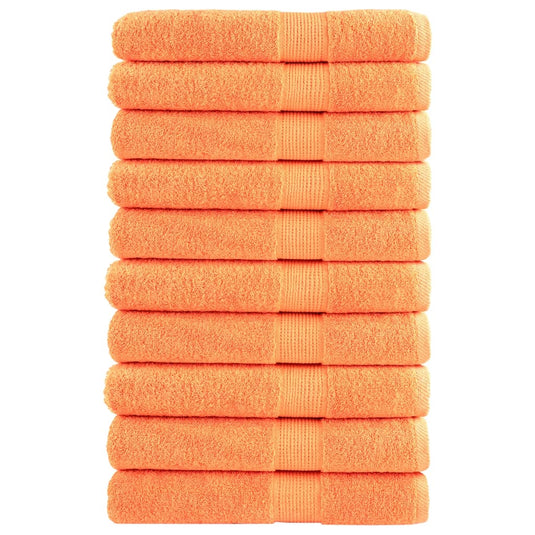 Vidaxl saunadoeken solund 10 st 600 g m² 80x200 cm oranje