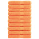 Vidaxl saunadoeken solund 10 st 600 g m² 80x200 cm oranje