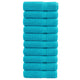 Vidaxl handdoeken solund 10 st 600 g m² 50x100 cm turquoise