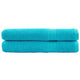 Vidaxl handdoeken solund 2 st 600 g m² 100x200 cm turquoise