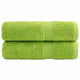 Vidaxl badhanddoeken solund 2 st 600 g m² 70x140 cm appelgroen