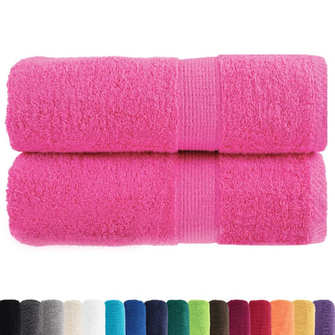 Vidaxl premium washandjes solund 2 st roze 30x30 cm 600 g m2