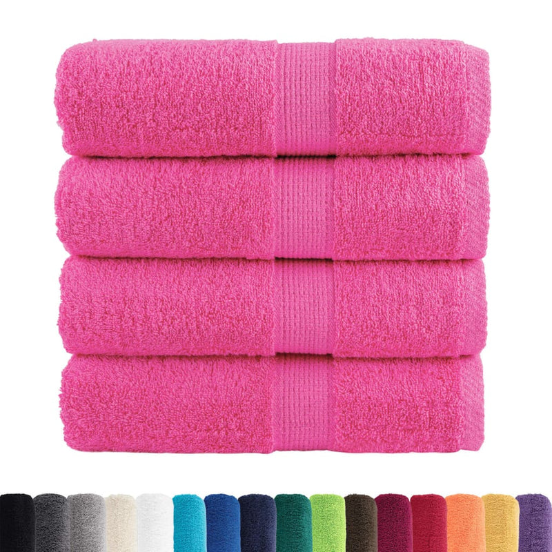 Load image into Gallery viewer, Vidaxl premium washandjes solund 4 stuks roze 30x30 cm 600 g m2
