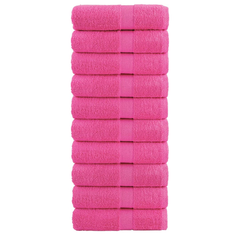 Load image into Gallery viewer, Vidaxl premium washandjes solund 10 stuks roze 30x30 cm 600 g m²
