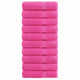 Vidaxl handdoeken solund 10 st 600 g m² 50x100 cm roze