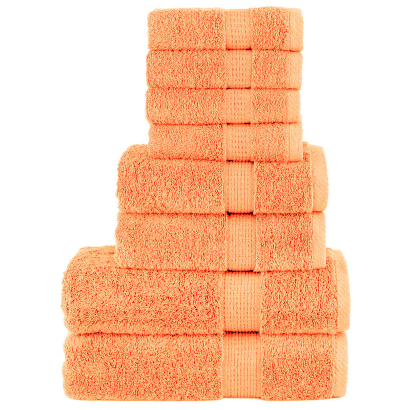 ギャラリービューアに画像をロードする, Vidaxl 8-delige handdoekenset solund 600 g m² oranje
