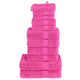 Vidaxl 12-delige handdoekenset solund 600 g m² roze