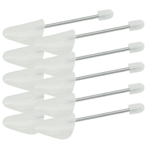 Vidaxl schoenspanners 5 paar eu 35-38 kunststof wit