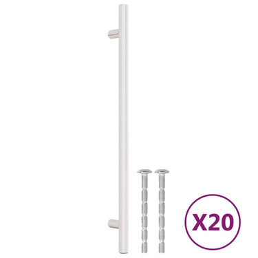 Vidaxl handvatten 20 st 224 mm roestvrij staal zilverkleurig