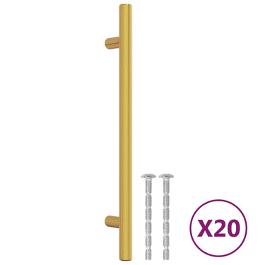 Vidaxl handvatten 20 st 160 mm roestvrij staal goudkleurig