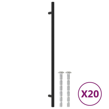 Vidaxl handvatten 20 st 320 mm roestvrij staal zwart