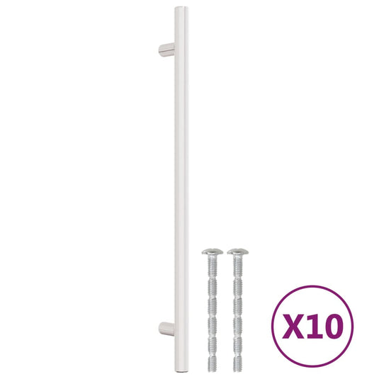 Vidaxl handvatten 10 st 224 mm roestvrij staal zilverkleurig