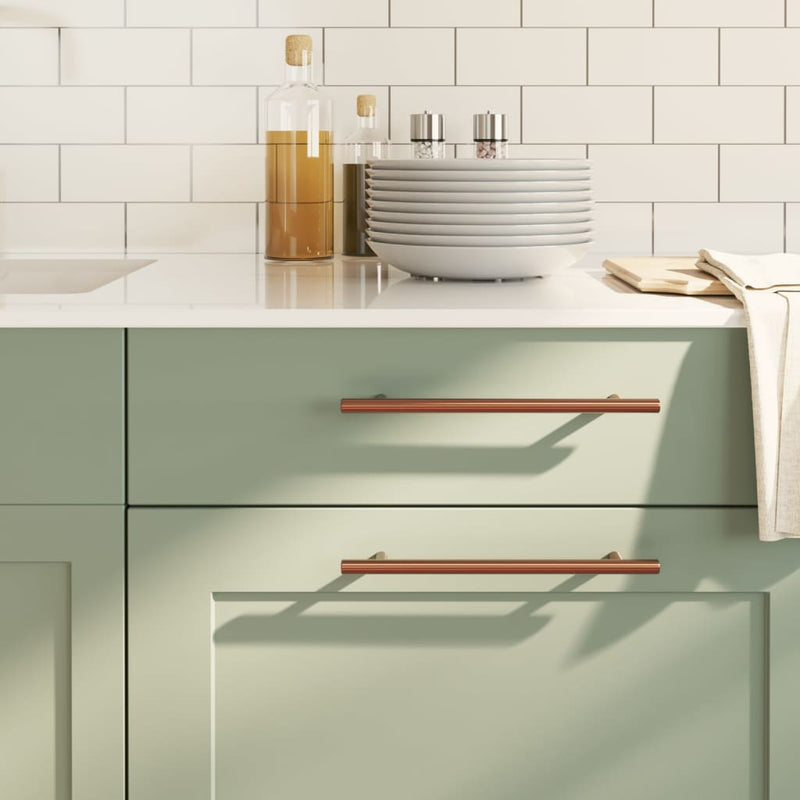 Load image into Gallery viewer, VidaXL Handvatten 10 st 192 mm roestvrij staal bronskleurig
