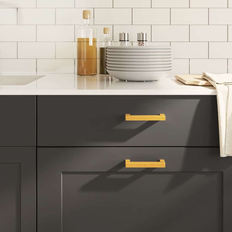 Load image into Gallery viewer, Vidaxl handvatten 20 st 96 mm roestvrij staal goudkleurig
