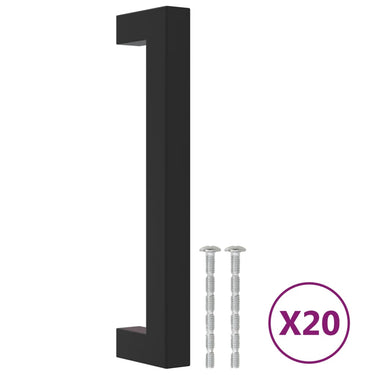Vidaxl handvatten 20 st 128 mm roestvrij staal zwart
