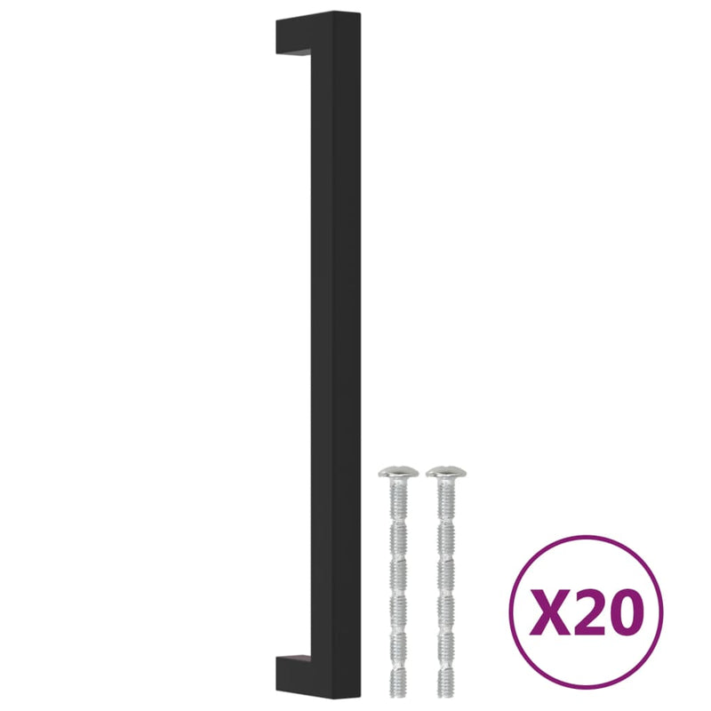 Load image into Gallery viewer, Vidaxl handvatten 20 st 224 mm roestvrij staal zwart
