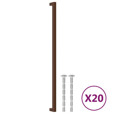 Vidaxl handvatten 20 st 480 mm roestvrij staal bronskleurig