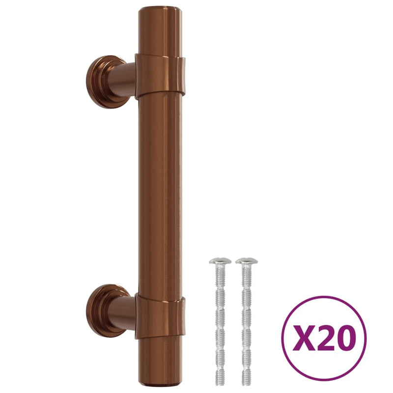 Load image into Gallery viewer, VidaXL Handvatten 20 st 64 mm roestvrij staal bronskleurig
