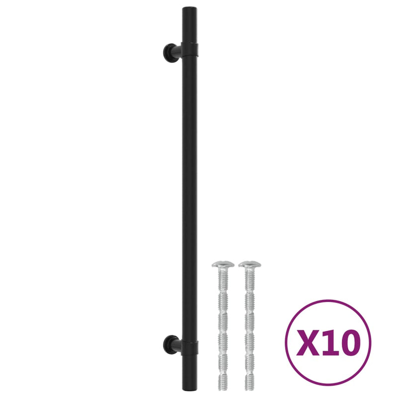 Load image into Gallery viewer, Vidaxl handvatten 10 st 224 mm roestvrij staal zwart
