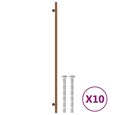 Vidaxl handvatten 10 st 480 mm roestvrij staal bronskleurig