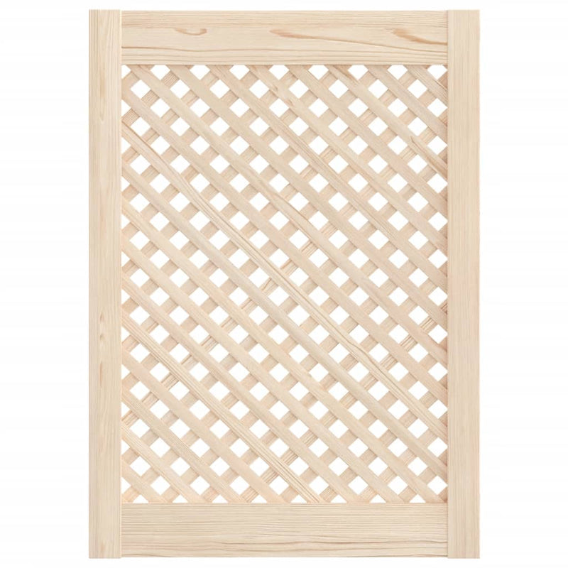 Load image into Gallery viewer, Vidaxl kastdeuren met latwerk 2 st 49,5x69 cm massief grenenhout
