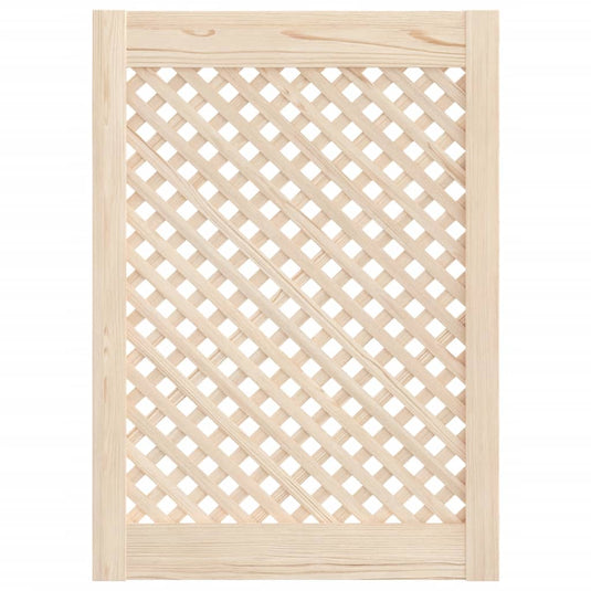 Vidaxl kastdeuren met latwerk 2 st 49,5x69 cm massief grenenhout