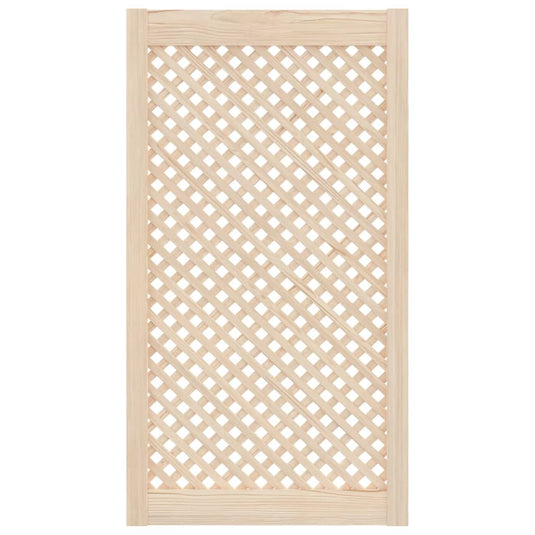 Vidaxl kastdeuren met latwerk 2 st 49,5x99 cm massief grenenhout