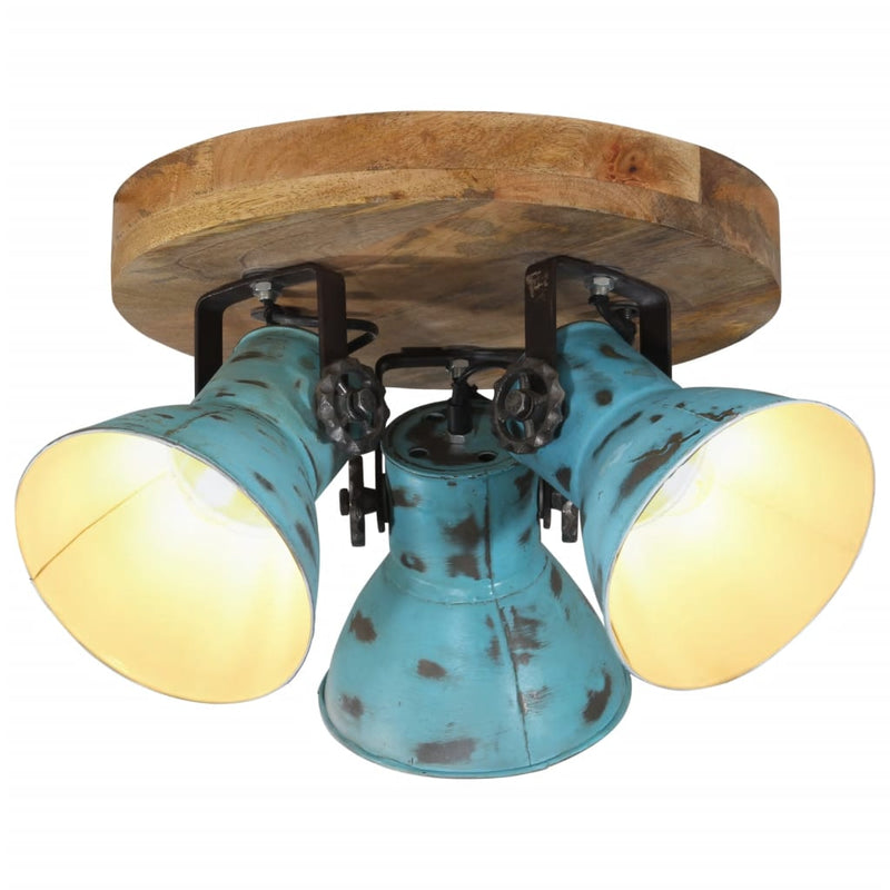 Load image into Gallery viewer, Vidaxl plafondlamp 25 w e27 35x35x25 cm verweerd blauw
