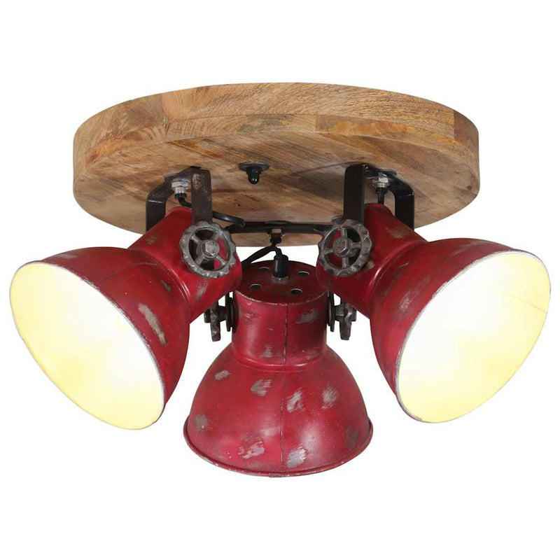Load image into Gallery viewer, Vidaxl plafondlamp 25 w e27 35x35x25 cm verweerd rood
