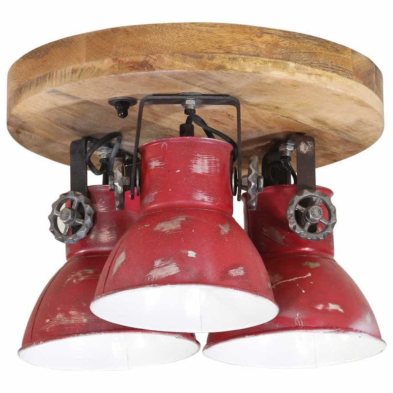 Load image into Gallery viewer, Vidaxl plafondlamp 25 w e27 35x35x25 cm verweerd rood
