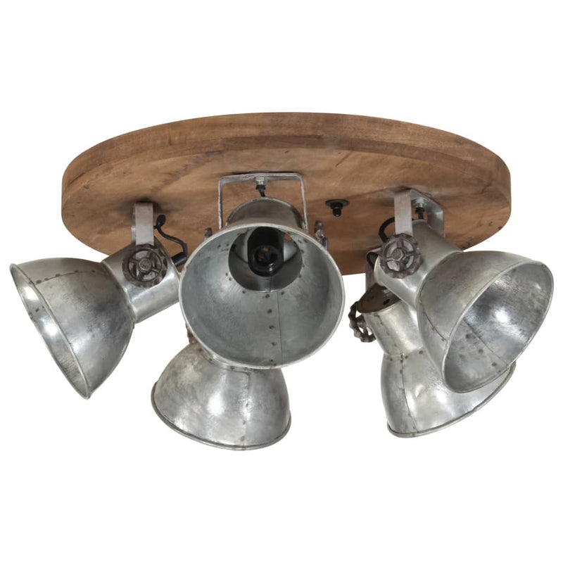 Load image into Gallery viewer, Vidaxl plafondlamp 25 w e27 50x50x25 cm vintage zilverkleurig
