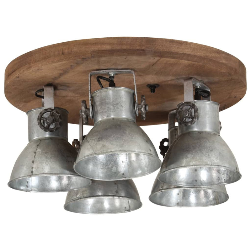 Load image into Gallery viewer, Vidaxl plafondlamp 25 w e27 50x50x25 cm vintage zilverkleurig

