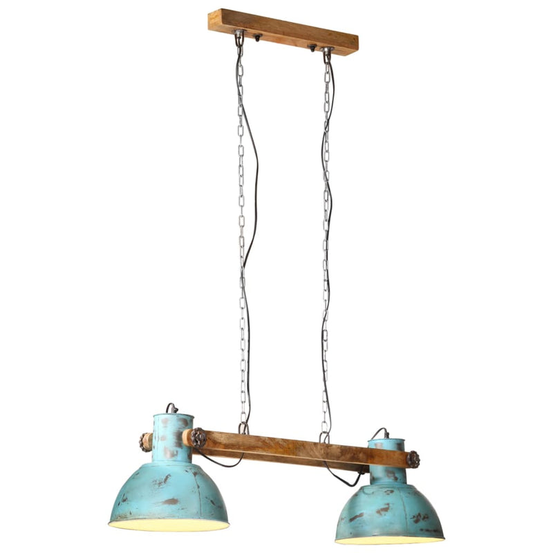 Load image into Gallery viewer, Vidaxl hanglamp 25 w e27 85x28x109 cm verweerd blauw
