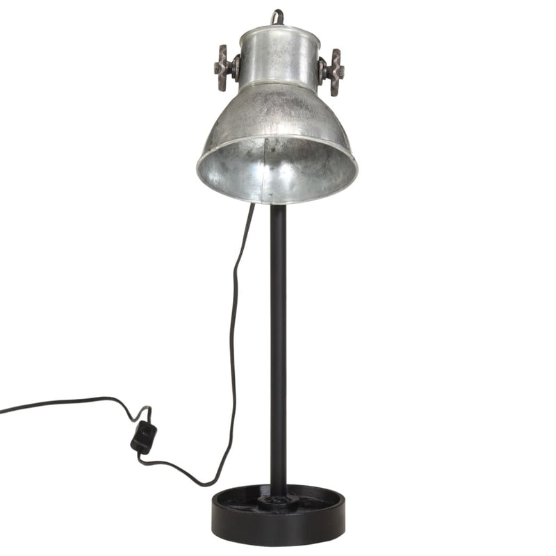 Load image into Gallery viewer, Vidaxl bureaulamp 25 w e27 15x15x55 cm vintage zilverkleurig
