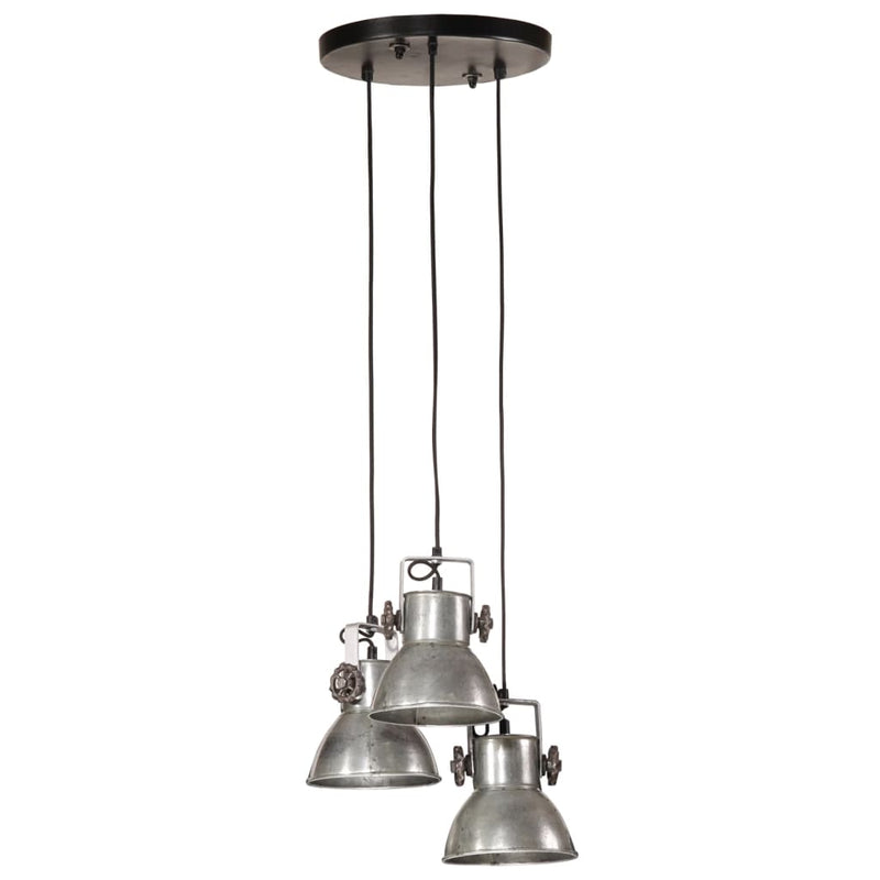 Load image into Gallery viewer, Vidaxl hanglamp 25 w e27 30x30x100 cm vintage zilverkleurig
