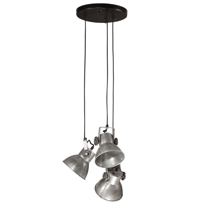 Load image into Gallery viewer, Vidaxl hanglamp 25 w e27 30x30x100 cm vintage zilverkleurig
