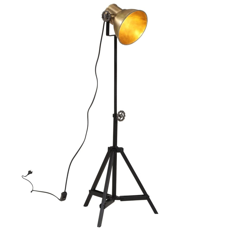 Load image into Gallery viewer, Vidaxl vloerlamp 25 w e27 35x35x65 95 cm antiek messingkleurig

