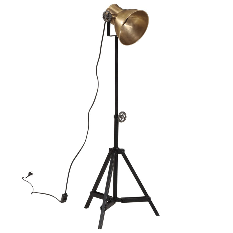 Load image into Gallery viewer, Vidaxl vloerlamp 25 w e27 35x35x65 95 cm antiek messingkleurig
