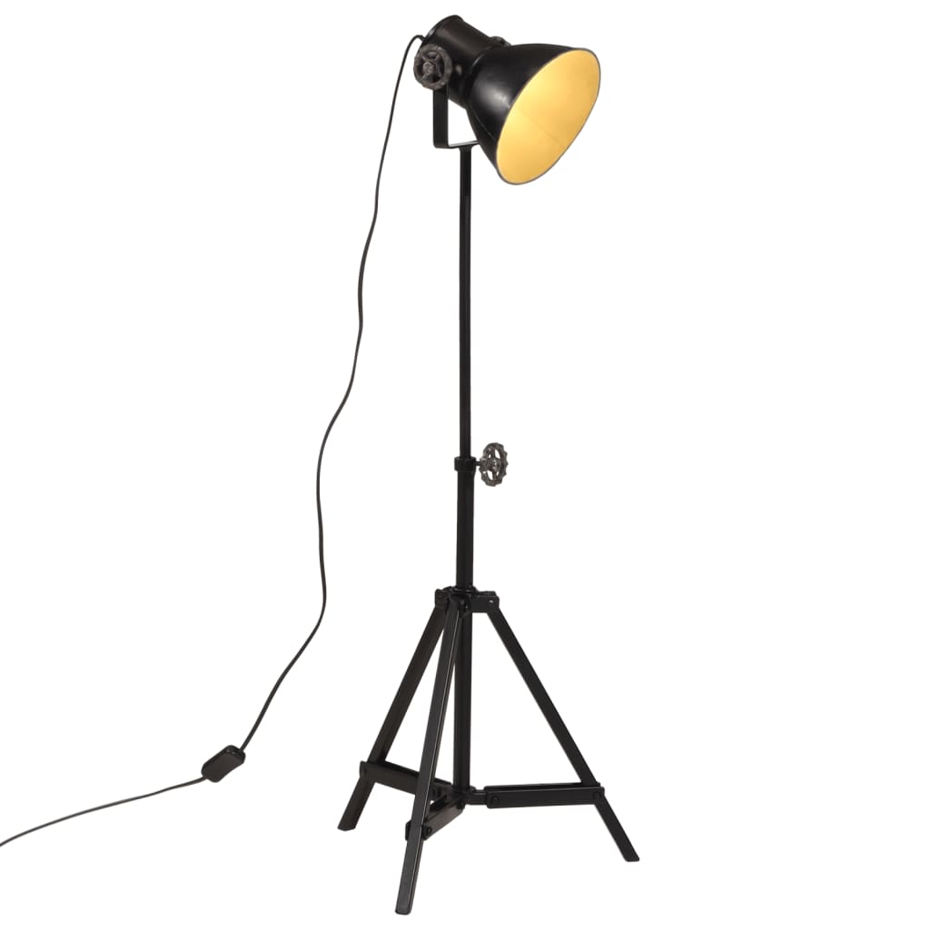 Vidaxl vloerlamp 25 w e27 35x35x65 95 cm zwart