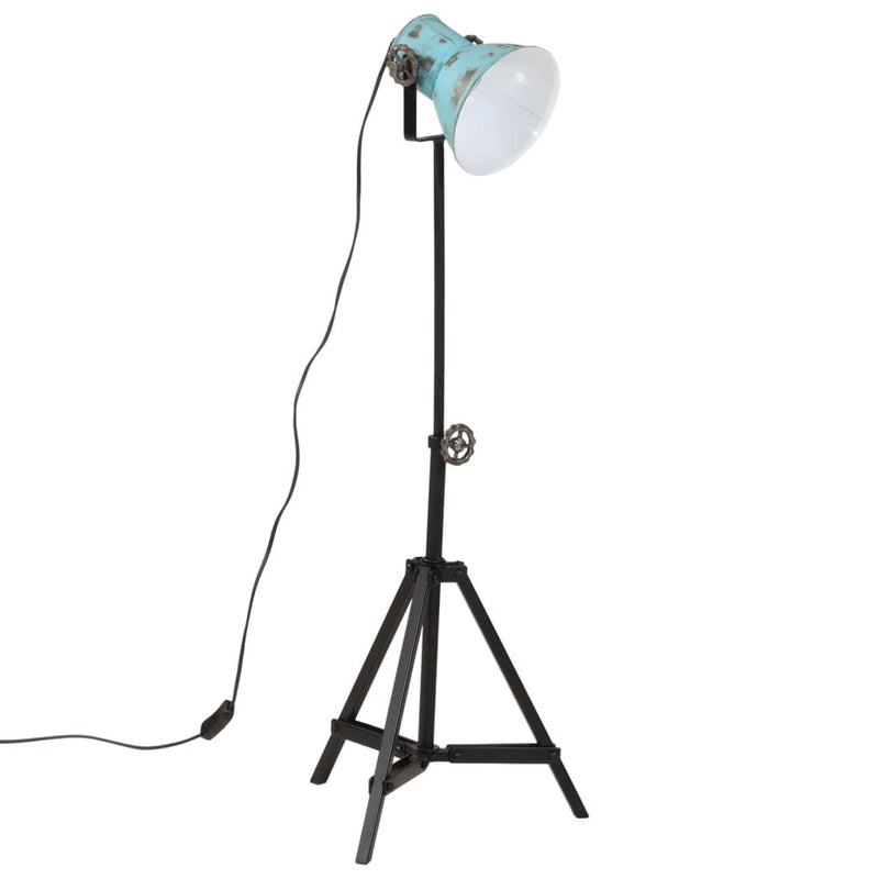 Load image into Gallery viewer, Vidaxl vloerlamp 25 w e27 35x35x65 95 cm verweerd blauw
