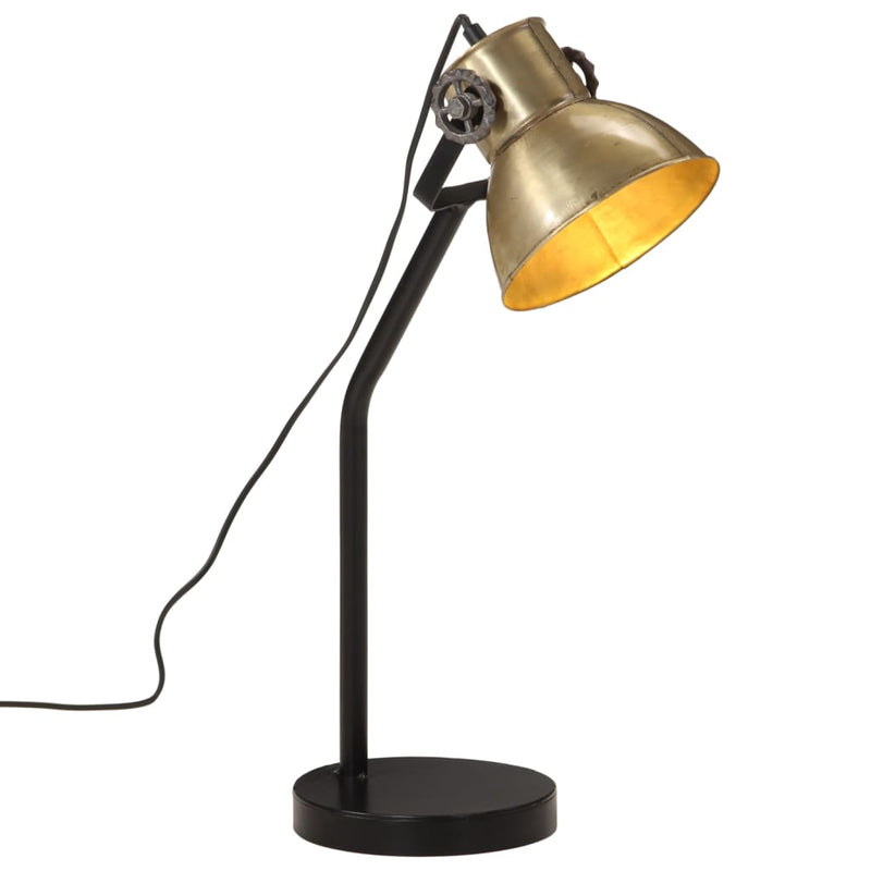 Load image into Gallery viewer, Vidaxl bureaulamp 25 w e27 17x17x60 cm antiek messingkleurig
