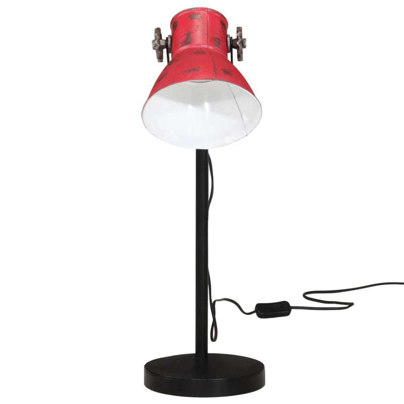 Load image into Gallery viewer, Vidaxl bureaulamp 25 w e27 17x17x60 cm verweerd rood
