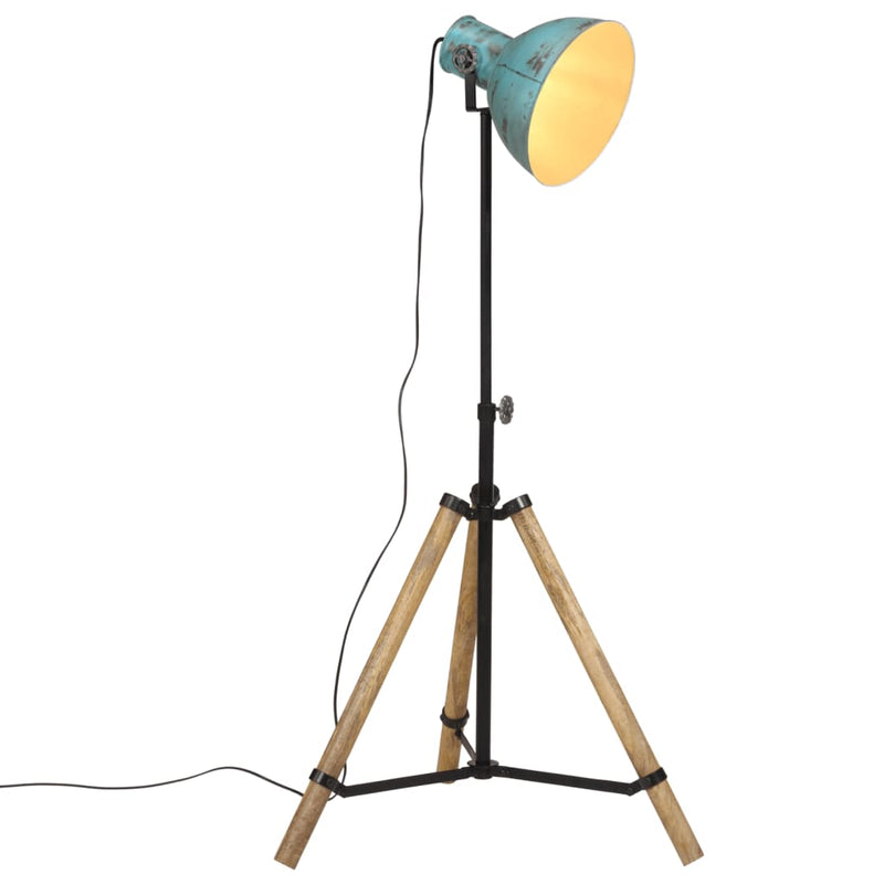 Load image into Gallery viewer, Vidaxl vloerlamp 25 w e27 75x75x90-150 cm verweerd blauw

