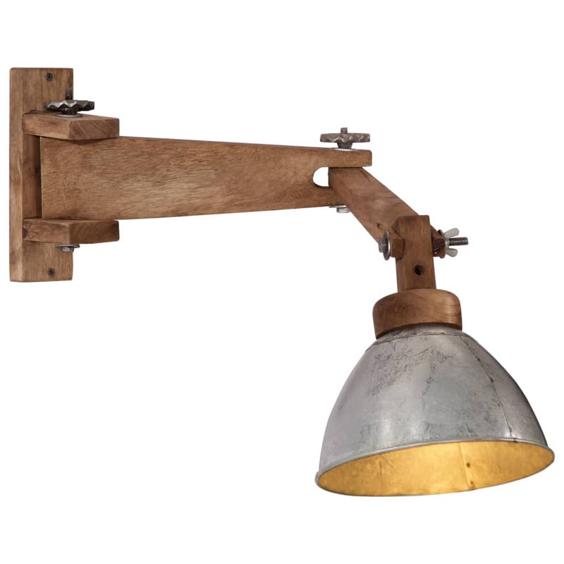 Load image into Gallery viewer, Vidaxl wandlamp 25 w e27 vintage zilverkleurig
